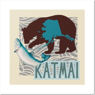 Katmai National Park. Home of the Very Fattest Bears Posters and Art